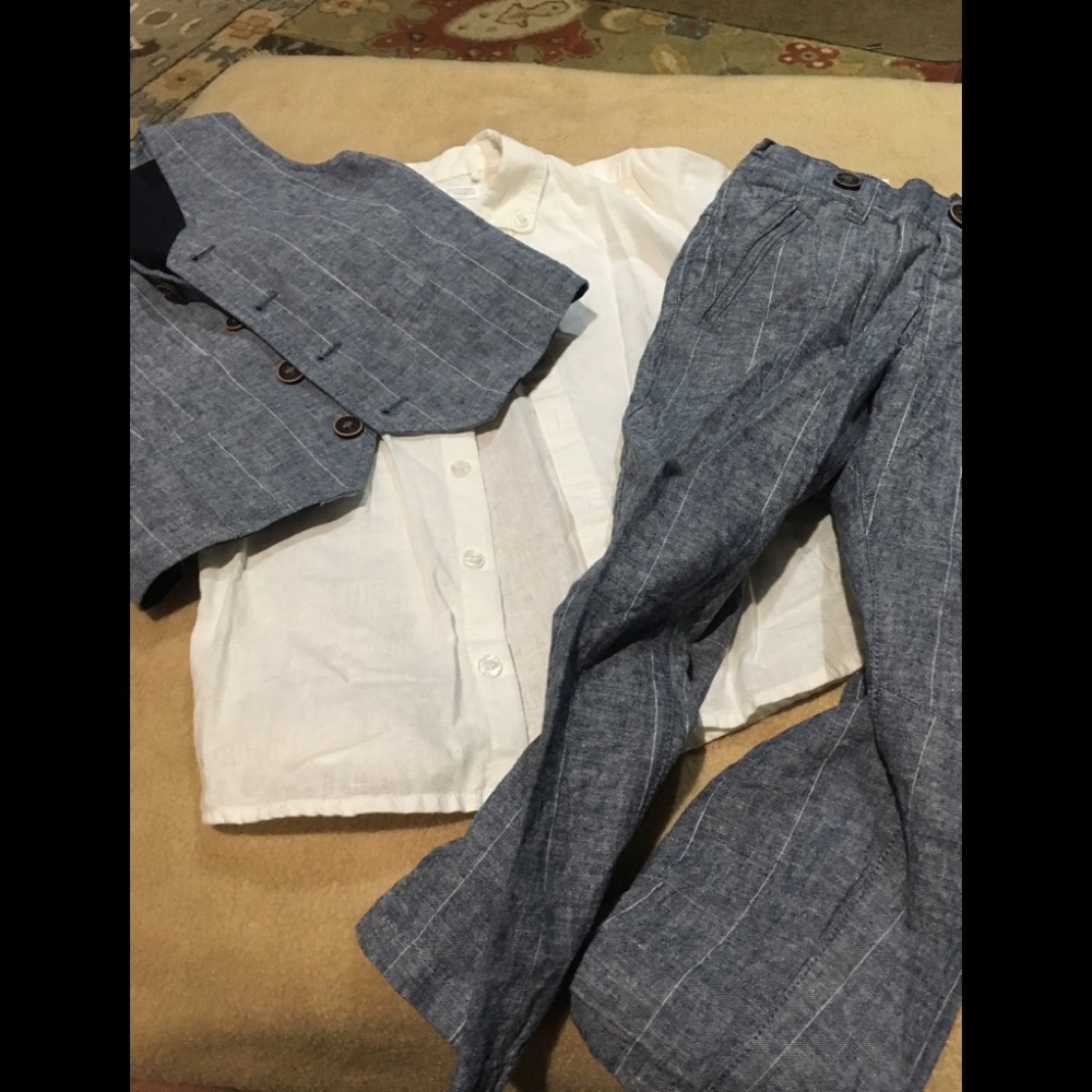 Boys 3 piece dress suit by next 2-3 pants 3-4 vest
